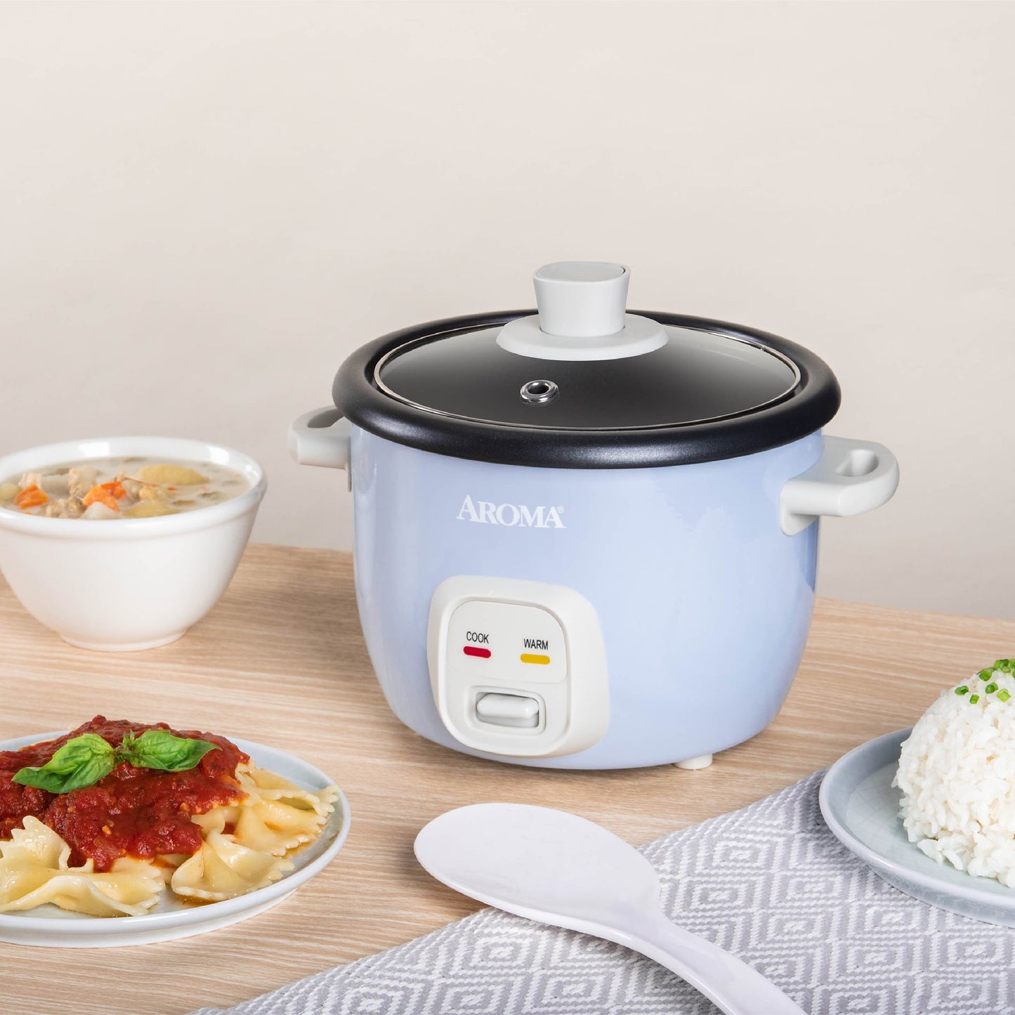 ® 4-Cups (Cooked) / 1Qt. Rice & Grain Cooker, Blue